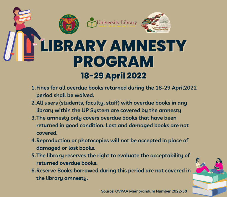 LIBRARY AMNESTY PROGRAM 2022